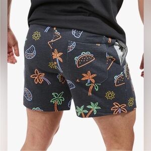 Men’s Chubbies Lounge Wear The Nacho Tacos 7” Shorts Size Medium